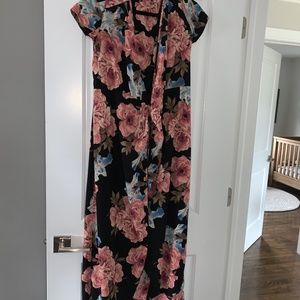 Floral wrap dress